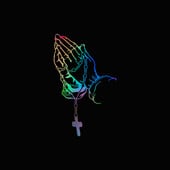 Αυτοκόλλητα εσωτερικού αυτοκινήτου Έγχρωμα αυτοκόλλητα λέιζερ χειρονομία προσευχής αυτοκινήτου Θεός Ιησούς Χριστός Διακοσμητικά αυτοκόλλητα στυλ αμαξώματος αυτοκινήτου μόδας