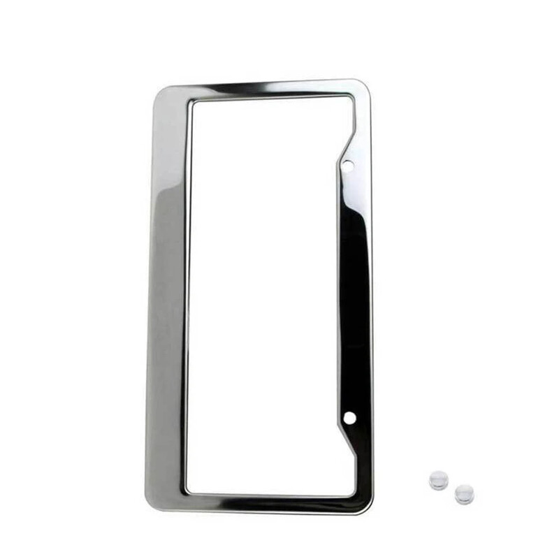 2 vnt Sidabriniai 12" x 6" Automobilių automobilių valstybinio numerio ženklo rėmo etiketės dangtelis su nemokamais užsukamais dangteliais Automobilių išorės universalūs priedai