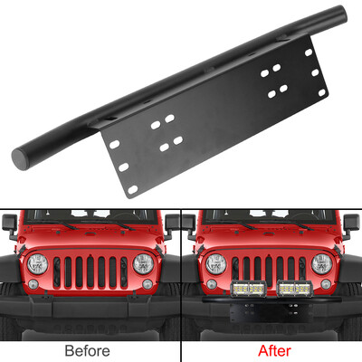 Autó Off Road LED lámpa kerettartó alumínium első lökhárító rendszámtábla Univerzális SUV lámpa tartó rönklámpa tartókonzol