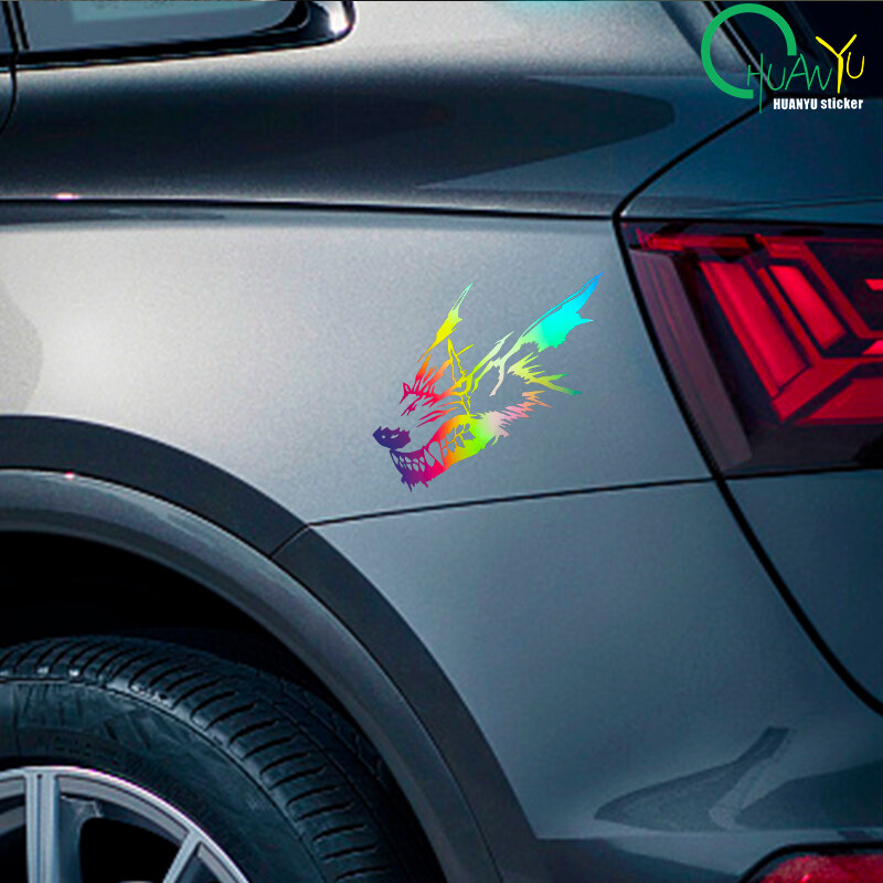 Personalizirane umjetničke Wolf kreativne naljepnice za uređenje automobila za modifikaciju automobila