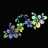 Autómatrica 20*8cm-es virágos matricák autóajtó ablaka fényvisszaverő lézeres motorkerékpár autóformázó 3D matricák