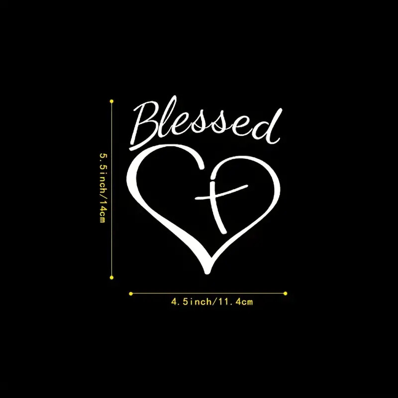 Αυτοκόλλητο Car Jesus Το μπροστινό και πίσω παράθυρο Αυτοκόλλητα αυτοκινήτου για το σπίτι, αυτοκόλλητα αυτοκινήτου σε σχήμα καρδιάς, αυτοκόλλητα αμαξώματος αυτοκινήτου