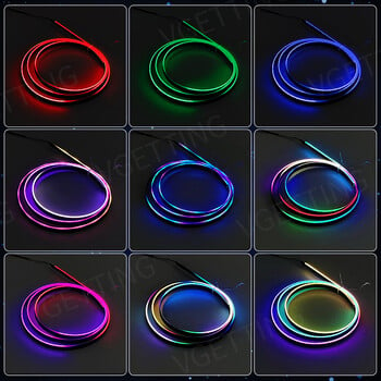 Vgetting For Tesla Car Ambient Lights USB LED Interior RGB Symphony Atmosphere Lamp APP Control Remote За универсални модели автомобили