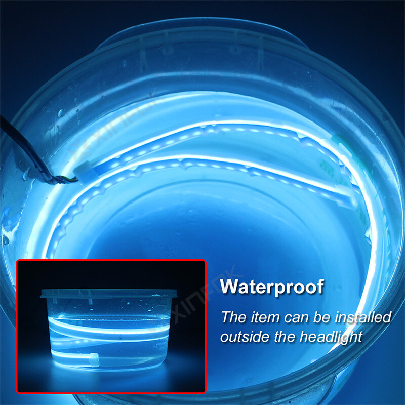 2 buc 30 cm 60 cm roșu galben Switchback bandă LED flexibilă DRL lumini de zi pentru motociclete faruri frână de rezervă lumini spate