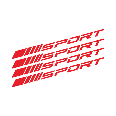 Μόδα 4 τμχ Αυτοκόλλητα Αυτοκινήτου Τροχοί Ζάντες Sport Racing Ρίγες DIY Διακοσμητικά αυτοκόλλητα Έμβλημα Αυτοκόλλητα στυλ αυτοκινήτου Αξεσουάρ φορτηγών SUV