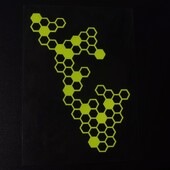 Αυτοκόλλητα μπροστινού πάνελ μοτοσικλέτας Τροποποίηση αδιάβροχο κυψελωτό ανακλαστικό αυτοκόλλητο