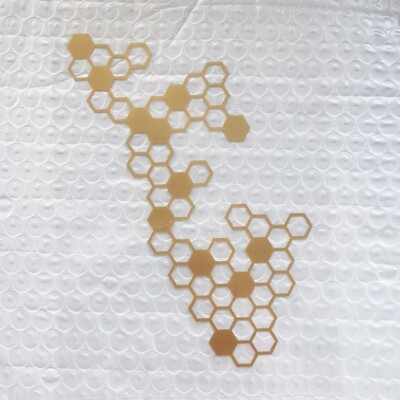 Αυτοκόλλητα μπροστινού πάνελ μοτοσικλέτας Τροποποίηση αδιάβροχο κυψελωτό ανακλαστικό αυτοκόλλητο