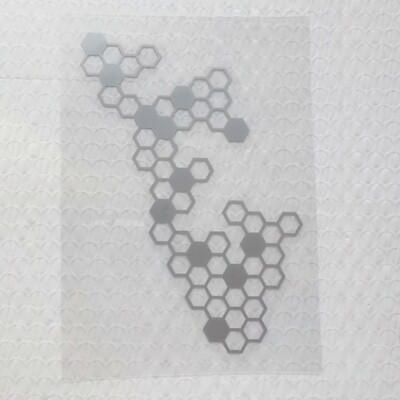 Αυτοκόλλητα μπροστινού πάνελ μοτοσικλέτας Τροποποίηση αδιάβροχο κυψελωτό ανακλαστικό αυτοκόλλητο