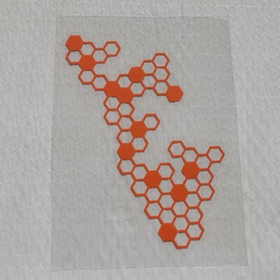 Αυτοκόλλητα μπροστινού πάνελ μοτοσικλέτας Τροποποίηση αδιάβροχο κυψελωτό ανακλαστικό αυτοκόλλητο