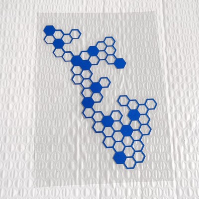 Αυτοκόλλητα μπροστινού πάνελ μοτοσικλέτας Τροποποίηση αδιάβροχο κυψελωτό ανακλαστικό αυτοκόλλητο