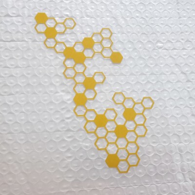 Αυτοκόλλητα μπροστινού πάνελ μοτοσικλέτας Τροποποίηση αδιάβροχο κυψελωτό ανακλαστικό αυτοκόλλητο