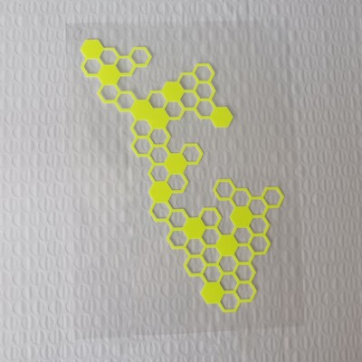 Αυτοκόλλητα μπροστινού πάνελ μοτοσικλέτας Τροποποίηση αδιάβροχο κυψελωτό ανακλαστικό αυτοκόλλητο