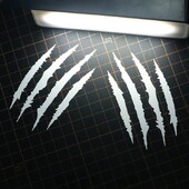 2 DB Motorkerékpár matricák Monster Claw Scratch DIY sisak testdísz KTM Enduro Yamaha Tenere 700 BMW R1200GS R1250GS-hez