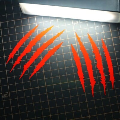 2 DB Motorkerékpár matricák Monster Claw Scratch DIY sisak testdísz KTM Enduro Yamaha Tenere 700 BMW R1200GS R1250GS-hez