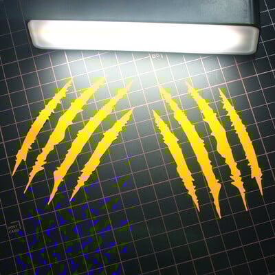 2 DB Motorkerékpár matricák Monster Claw Scratch DIY sisak testdísz KTM Enduro Yamaha Tenere 700 BMW R1200GS R1250GS-hez