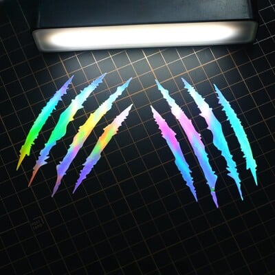 2 DB Motorkerékpár matricák Monster Claw Scratch DIY sisak testdísz KTM Enduro Yamaha Tenere 700 BMW R1200GS R1250GS-hez