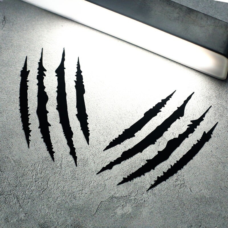 2 DB Motorkerékpár matricák Monster Claw Scratch DIY sisak testdísz KTM Enduro Yamaha Tenere 700 BMW R1200GS R1250GS-hez