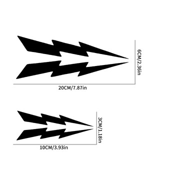 2 τμχ Αυτοκόλλητα Lightning Μοτοσικλέτας Fairing Αδιάβροχα Αυτοκόλλητα για Kawasaki Ninja 400 Z650 Z750 Z800 Z900 Z1000 Z650 Versys 650