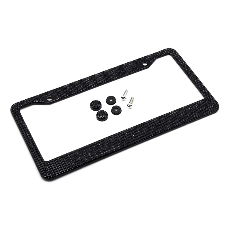 Deimantinis valstybinio numerio rėmelis, skirtas JAV automobilių Bling blizgančio kalnų krištolo laikikliui