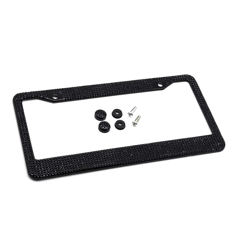 Deimantinis valstybinio numerio rėmelis, skirtas JAV automobilių Bling blizgančio kalnų krištolo laikikliui