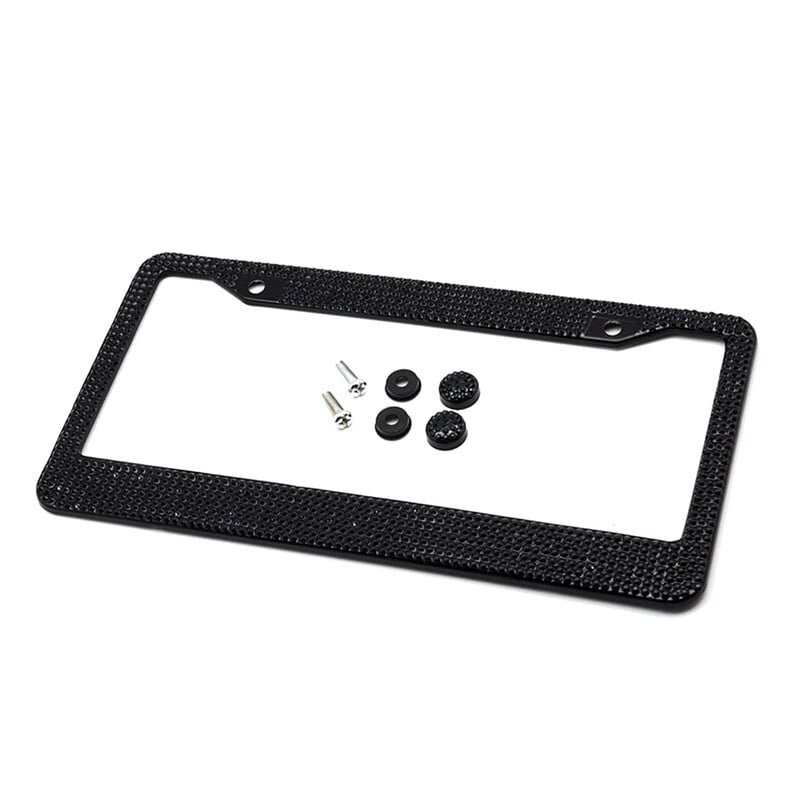 Deimantinis valstybinio numerio rėmelis, skirtas JAV automobilių Bling blizgančio kalnų krištolo laikikliui