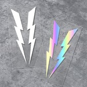 2 ΤΕΜ Αυτοκόλλητα μοτοσικλέτας Lightning Αυτοκόλλητα Αυτοκινήτου DIY Moto κράνος Κεφαλή παρμπρίζ Πλαϊνό σώμα για DUCATI KTM BMW YAMAHA Kawasaki Vespa