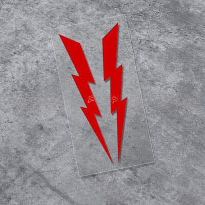 2 ΤΕΜ Αυτοκόλλητα μοτοσικλέτας Lightning Αυτοκόλλητα Αυτοκινήτου DIY Moto κράνος Κεφαλή παρμπρίζ Πλαϊνό σώμα για DUCATI KTM BMW YAMAHA Kawasaki Vespa