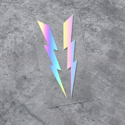 2 ΤΕΜ Αυτοκόλλητα μοτοσικλέτας Lightning Αυτοκόλλητα Αυτοκινήτου DIY Moto κράνος Κεφαλή παρμπρίζ Πλαϊνό σώμα για DUCATI KTM BMW YAMAHA Kawasaki Vespa