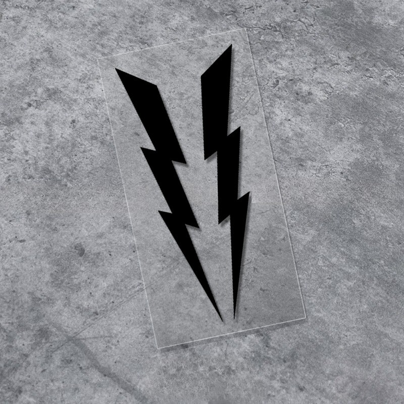 2 ΤΕΜ Αυτοκόλλητα μοτοσικλέτας Lightning Αυτοκόλλητα Αυτοκινήτου DIY Moto κράνος Κεφαλή παρμπρίζ Πλαϊνό σώμα για DUCATI KTM BMW YAMAHA Kawasaki Vespa