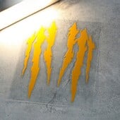 2 buc. gheare de monstru zgârieturi autocolante noutate pentru apărătoare pentru motocicletă, cască, autocolante de vinil pentru KTM Vespa Aprilia Benelli Bmw S1000rr