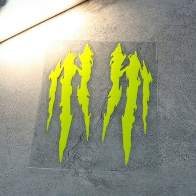 2 buc. gheare de monstru zgârieturi autocolante noutate pentru apărătoare pentru motocicletă, cască, autocolante de vinil pentru KTM Vespa Aprilia Benelli Bmw S1000rr