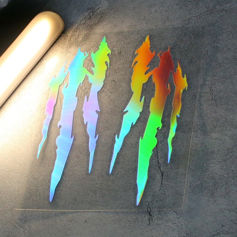 2 buc. gheare de monstru zgârieturi autocolante noutate pentru apărătoare pentru motocicletă, cască, autocolante de vinil pentru KTM Vespa Aprilia Benelli Bmw S1000rr