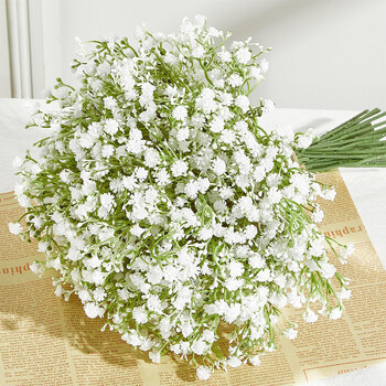 10/15 τεμ. Τεχνητά λουλούδια Baby Breath Flower Fake Gypsophila for Wedding Party Διακόσμηση σπιτιού Μπουκέτα λουλουδιών DIY αξεσουάρ