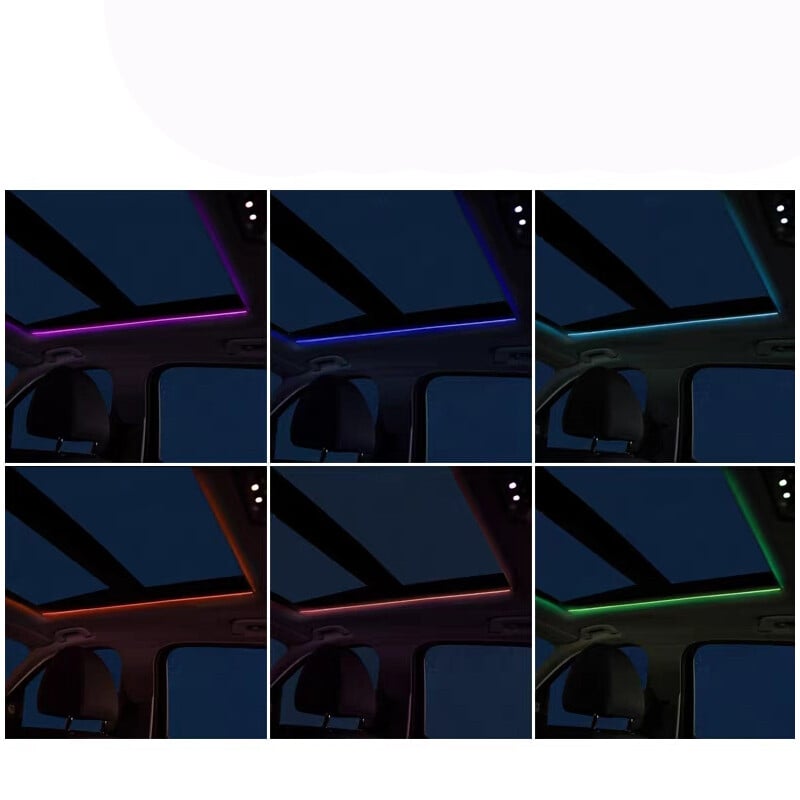 Symphonic APP Control 256 Χρώματα Φεγγίτη LED Φωτισμός περιβάλλοντος Ατμόσφαιρα Φωτιστικό ηλιοροφής Οροφή αυτοκινήτου Πανοραμικό φεγγίτη Φωτιστικό περιβάλλοντος