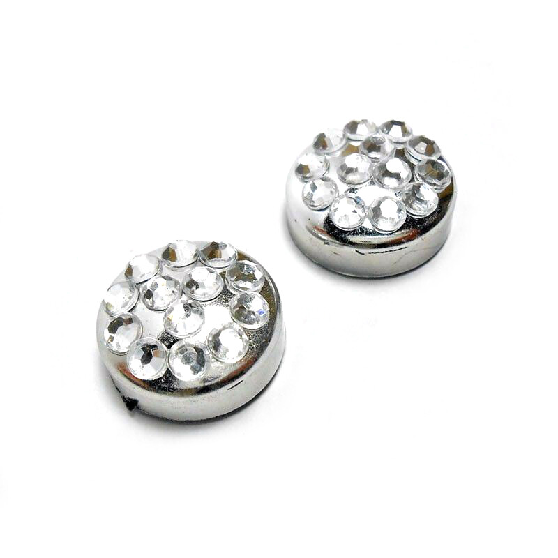 Κάλυμμα ετικέτας πλαισίου πινακίδας αυτοκινήτου Ανοξείδωτο ατσάλι Bling Glitter Κρυστάλλινο στρας φορητό ανθεκτικό ασήμι Universal