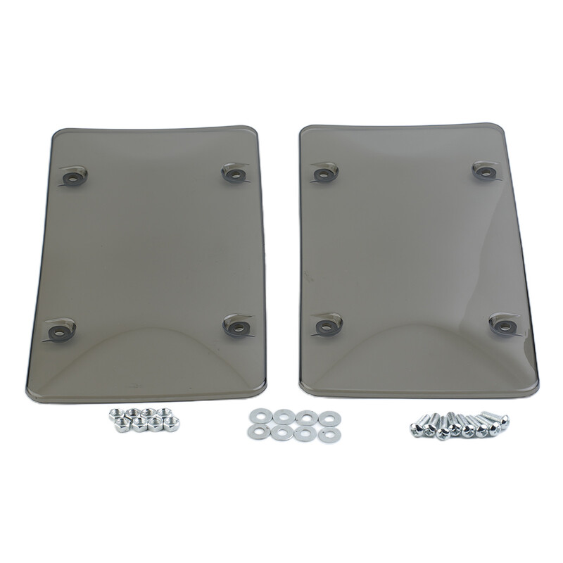 2 Συσκευασία Πινακίδα Αυτοκινήτου Αυτοκινήτου Φιμέ Ασπίδα Ετικέτας Κάλυμμα Πλαστικό Διαφανές Προστατευτικά Πλαίσιο Πινακίδων Αυτοκινήτου Εξωτερικά Αξεσουάρ