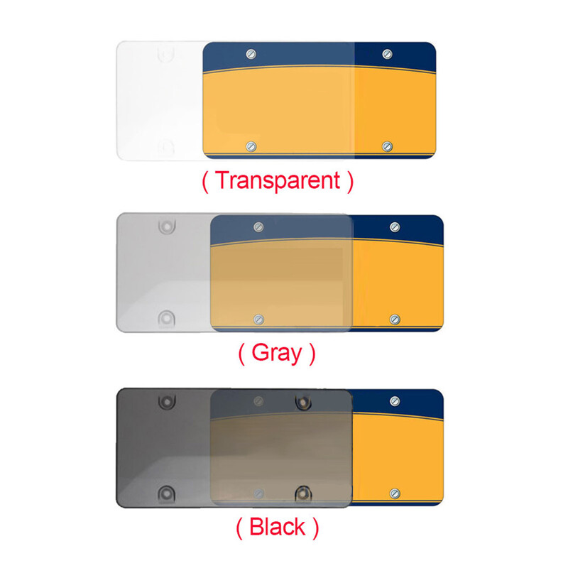 2 Συσκευασία Πινακίδα Αυτοκινήτου Αυτοκινήτου Φιμέ Ασπίδα Ετικέτας Κάλυμμα Πλαστικό Διαφανές Προστατευτικά Πλαίσιο Πινακίδων Αυτοκινήτου Εξωτερικά Αξεσουάρ