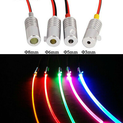3 ~ 10mm (átmérő) DC12V Fénymegvilágító LED fényforrás Motor Autó légkör világítás Dekoráció Száloptikai projektor Generátor