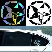 15X15CM Miesto Oscar Mike Nemokamas leidimas Armijos žvaigždės lipdukas JEEP Wrangler modelio aksesuarų puošmena