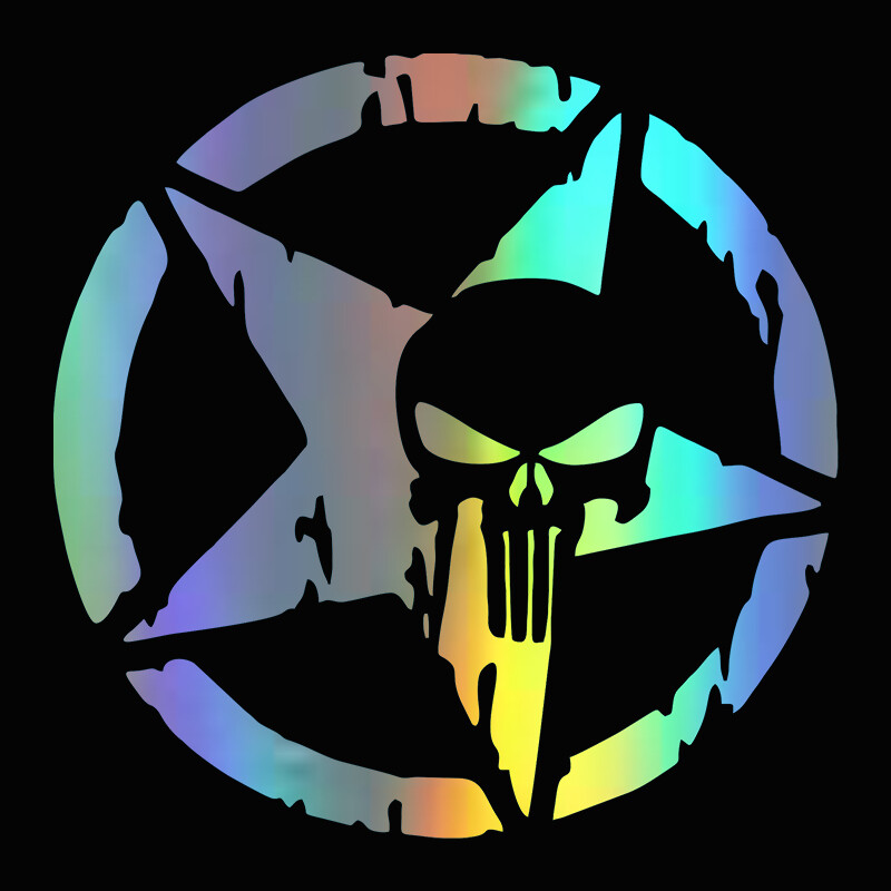 15X15CM Miesto Oscar Mike Nemokamas leidimas Armijos žvaigždės lipdukas JEEP Wrangler modelio aksesuarų puošmena