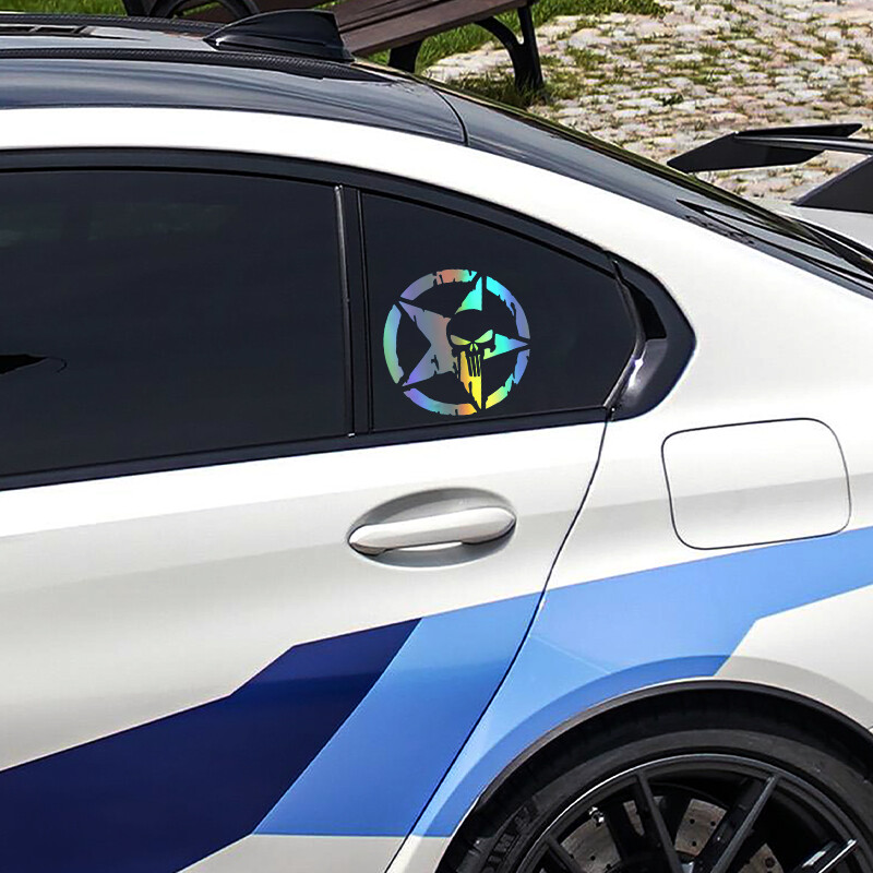 15X15CM Miesto Oscar Mike Nemokamas leidimas Armijos žvaigždės lipdukas JEEP Wrangler modelio aksesuarų puošmena