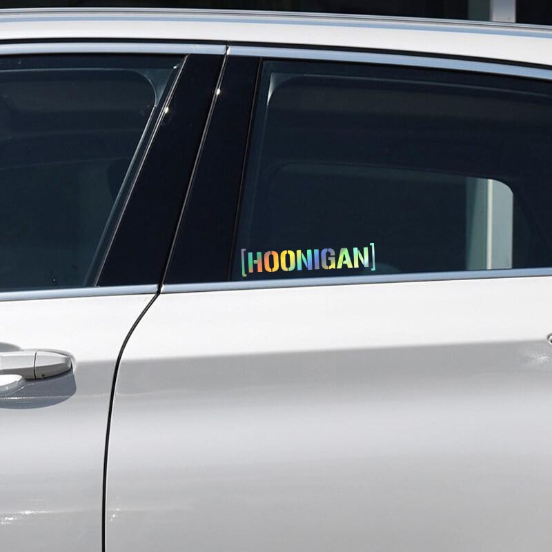 Autocolante interior auto HOONIGAN autocolante distractive pentru masina motociclete decor reflectorizant 2buc