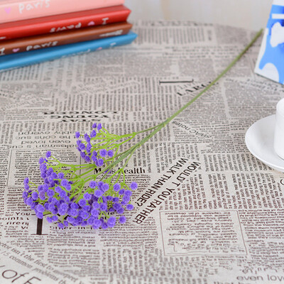 YO CHO Buchet de nuntă DIY Domnișoară de onoare Buchete de respirație Floare Alb Violet Flori artificiale Articole pentru nuntă