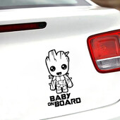 Baby on Board Vinilna naljepnica Prozor automobila Smiješna grafika Nova naljepnica Filmski likovi Citati Naljepnice za automobil Dekoracija