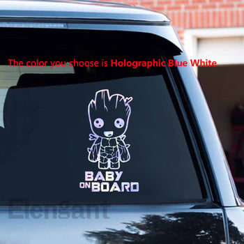 Baby on Board Vinyl Sticker Παράθυρο αυτοκινήτου Αστεία γραφικά Νέοι χαρακτήρες ταινίας Decal Αποσπάσματα Αυτοκόλλητα αυτοκινήτου Διακόσμηση