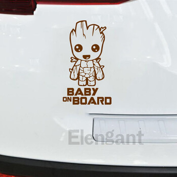 Baby on Board Vinyl Sticker Παράθυρο αυτοκινήτου Αστεία γραφικά Νέοι χαρακτήρες ταινίας Decal Αποσπάσματα Αυτοκόλλητα αυτοκινήτου Διακόσμηση