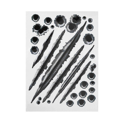 Autocolante personalizate 3D pentru mașină cu gaură de glonț, decalcar lateral pentru bara de protecție creativă, zgârietură amuzantă, modă, 2024