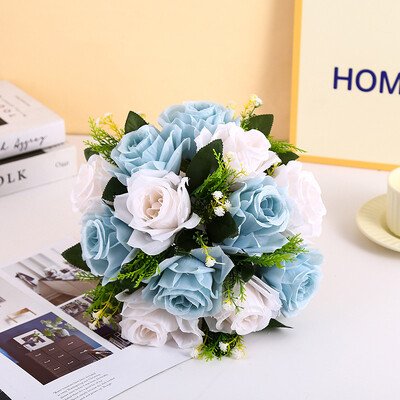 Μπάλες τεχνητού λουλουδιού Τριαντάφυλλο Γάμος Κεντρικός Διακοσμήσεις Τραπεζιού Πάρτι γενεθλίων Όμορφες ανθοδέσμες με λουλούδια