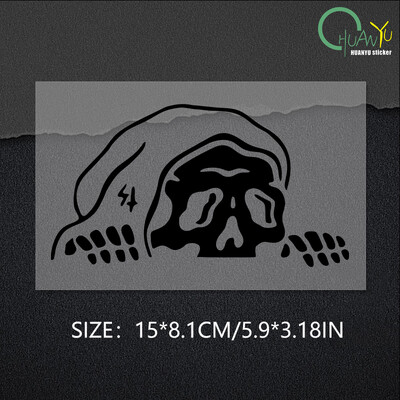 Αυτοκόλλητο Peep Skeleton Car Διακοσμημένο παρμπρίζ Παράθυρα Halloween Lurking Reaper Αυτοκόλλητα φάντασμα Die κοπής αυτοκόλλητα βινυλίου