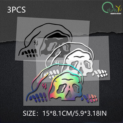 Αυτοκόλλητο Peep Skeleton Car Διακοσμημένο παρμπρίζ Παράθυρα Halloween Lurking Reaper Αυτοκόλλητα φάντασμα Die κοπής αυτοκόλλητα βινυλίου